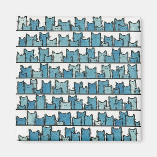 Kitties Don't Make Me Blue Magnet