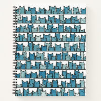 Kitties Don't Make Me Blue Notebook