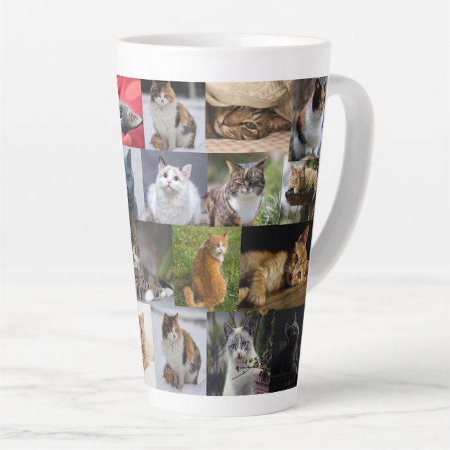 Kitties Everywhere Latte Mug (Right Angle)