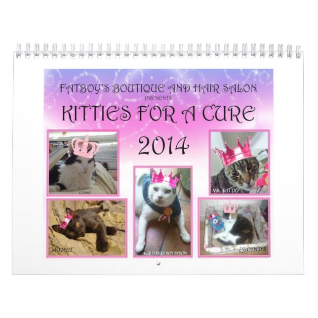 KITTIES FOR A CURE CALENDAR 1 2014 (Cover)