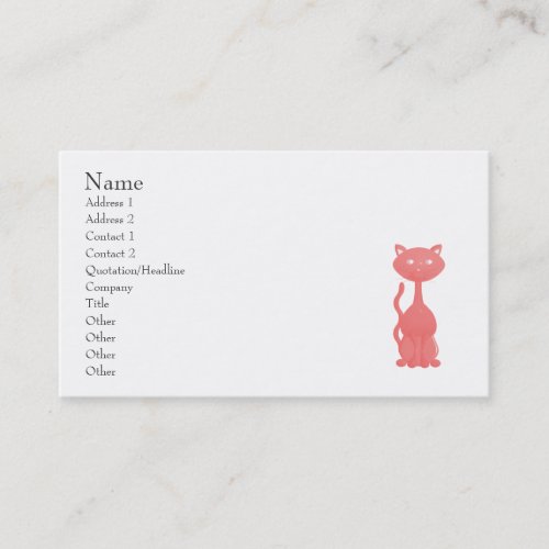Kitties in Paris Business Card Template