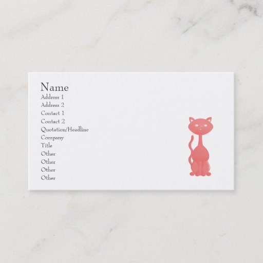 Customizable Kitties in Paris Business Card Template