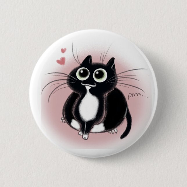 Kitties love you! button (Front)