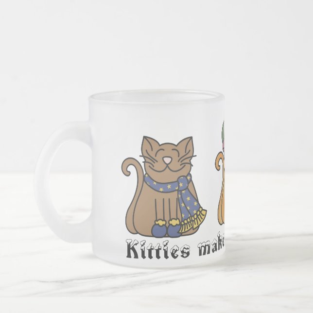 Kitties Make Winter Warmer Mug (Left)
