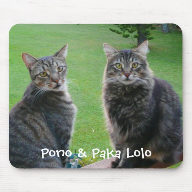 Kitties  Pono & Paka Lolo Mouse Pad (Front)
