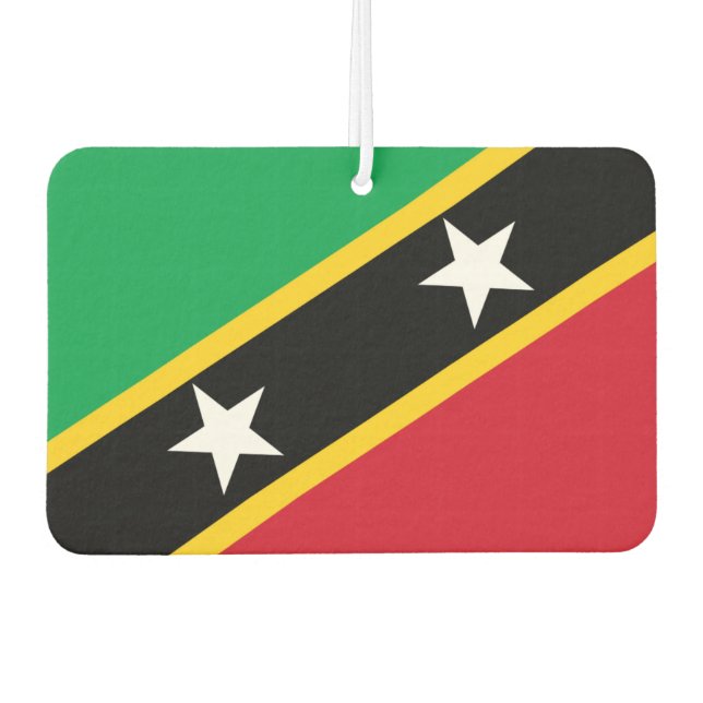 Kittitian or Nevisian flag Air Freshener (Front)