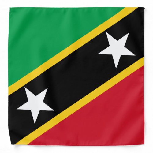 Kitts and Nevis Flag Bandana