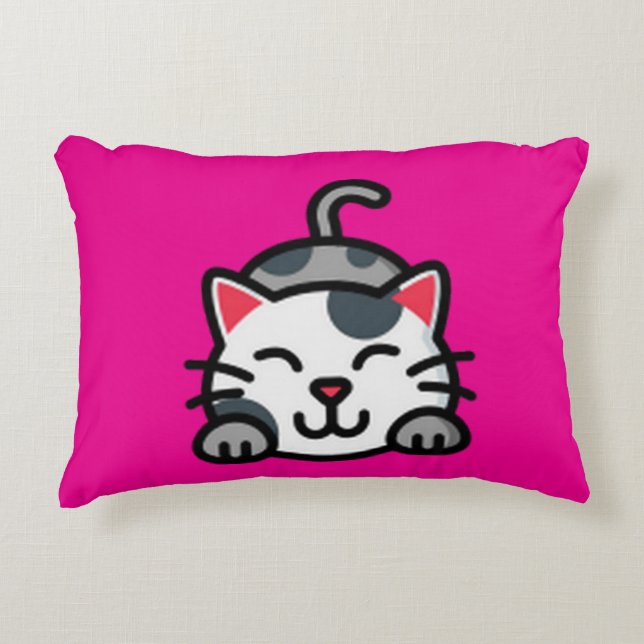 Kitty Accent Pillow (Front)