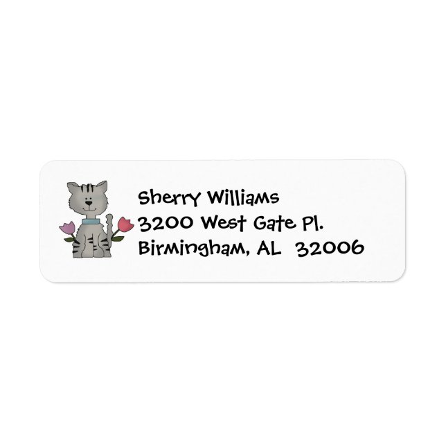 Kitty Address Labels (Front)
