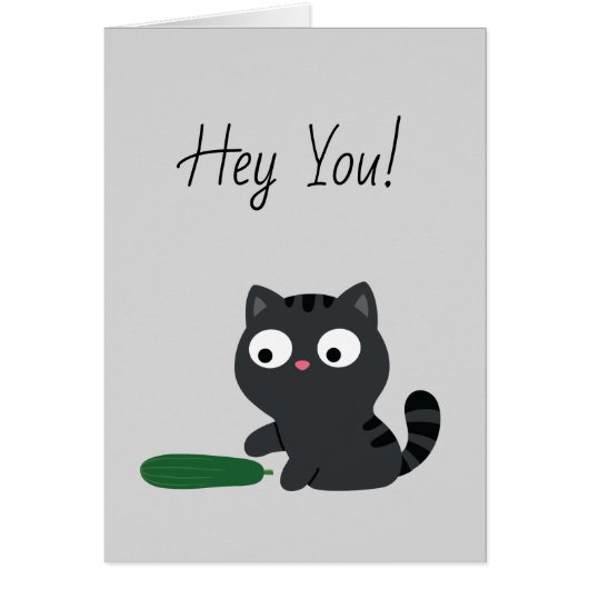 Kitty and Cucumber Illustration Cards (Front)