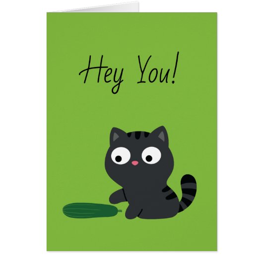 Kitty and Cucumber Illustration Cards (Front)