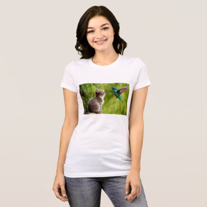 Kitty and Hummingbird T-Shirt