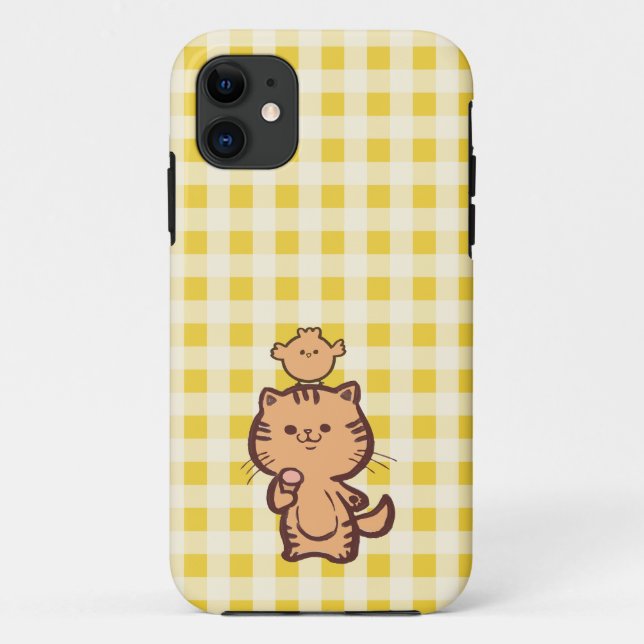 Kitty and Little chicken Case-Mate iPhone Case (Back)