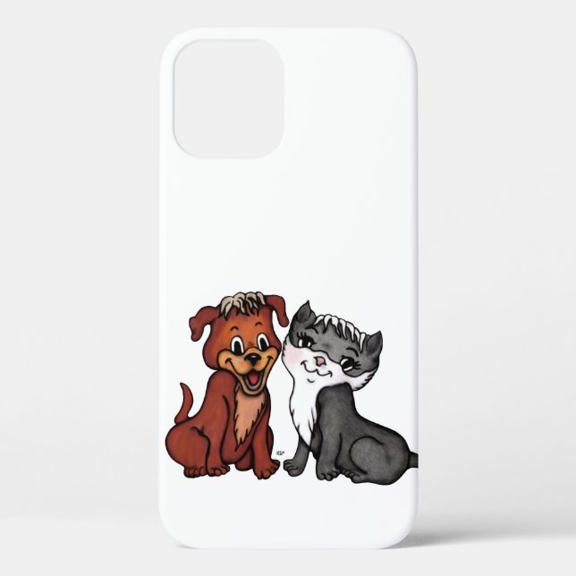 Kitty and Puppy Case-Mate iPhone Case (Back)