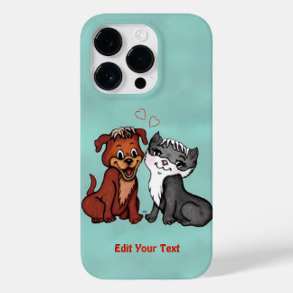 Kitty and Puppy , Edit Your Text Case-Mate iPhone 14 Pro Case