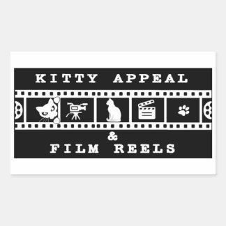 Kitty Appeal & Film Reels Black Sticker
