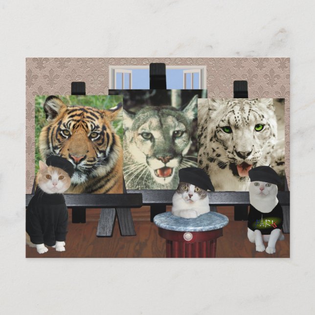 Kitty Art School Postcard (Front)