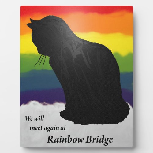 Kitty at Rainbow Bridge Plaque