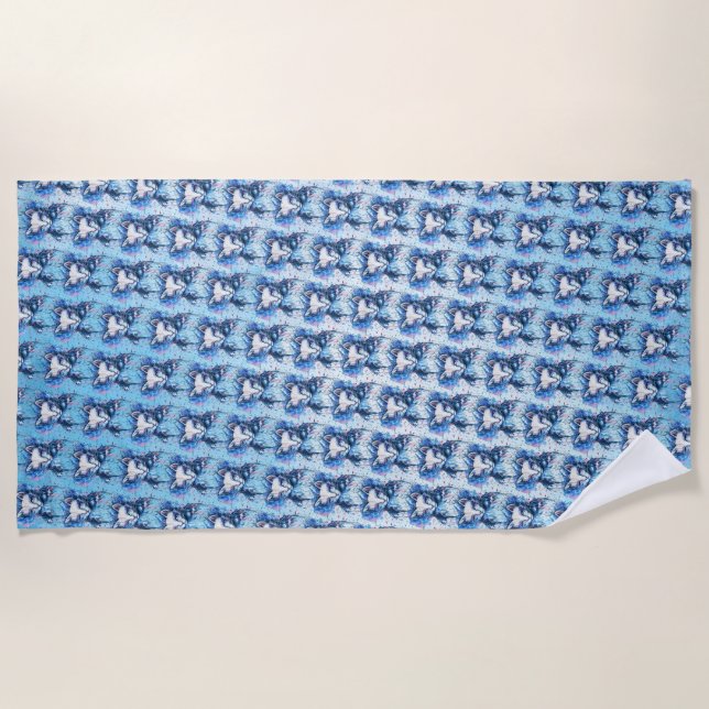 Kitty Beach Towel (Front)