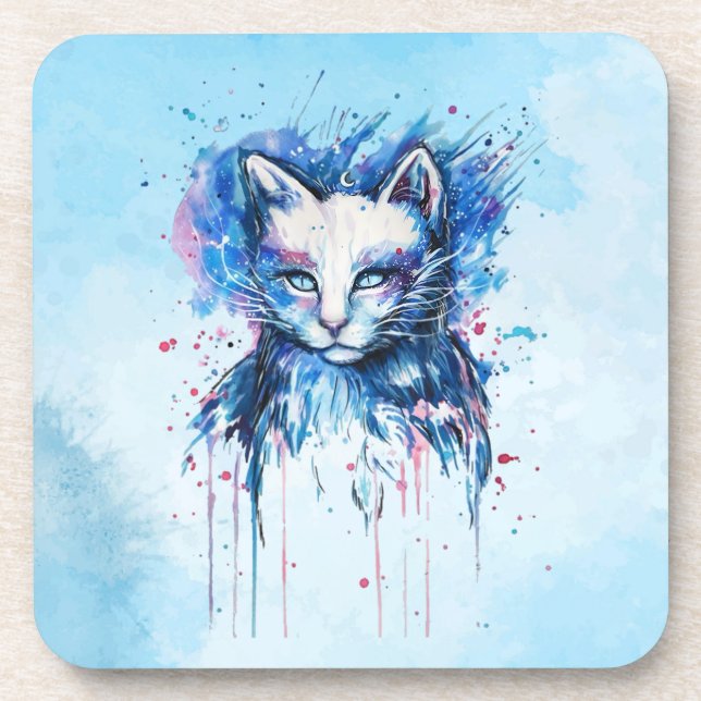 Kitty Beverage Coaster (Front)