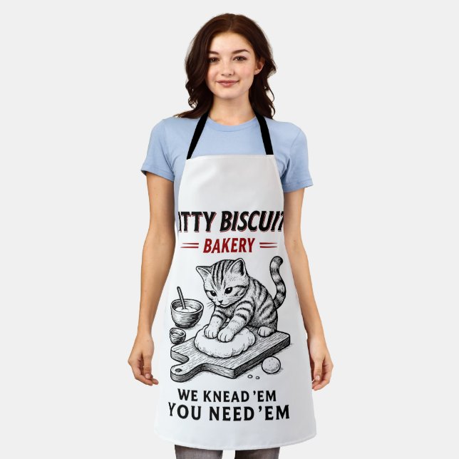 Kitty Biscuits Bakery Apron (Worn)