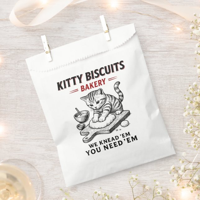 Kitty Biscuits Bakery Favor Bag (Clipped)
