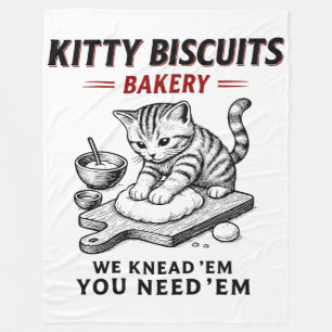 Kitty Biscuits Bakery Fleece Blanket
