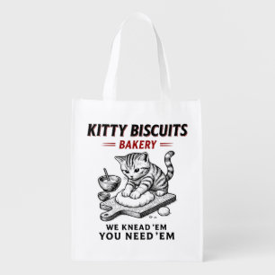 Kitty Biscuits Bakery Grocery Bag