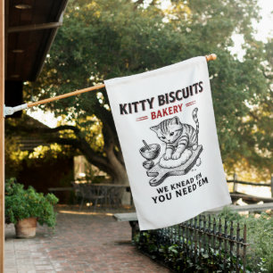 Kitty Biscuits Bakery House Flag