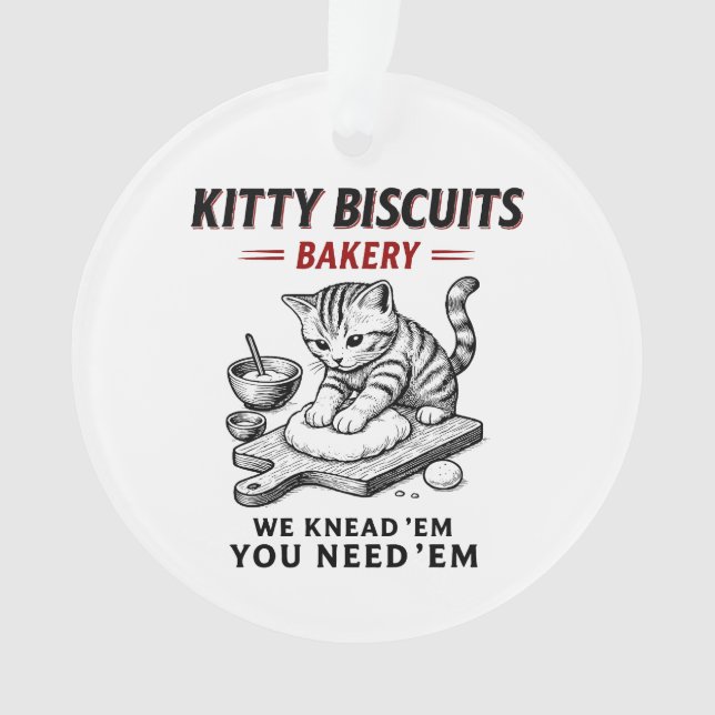 Kitty Biscuits Bakery Ornament (Front)