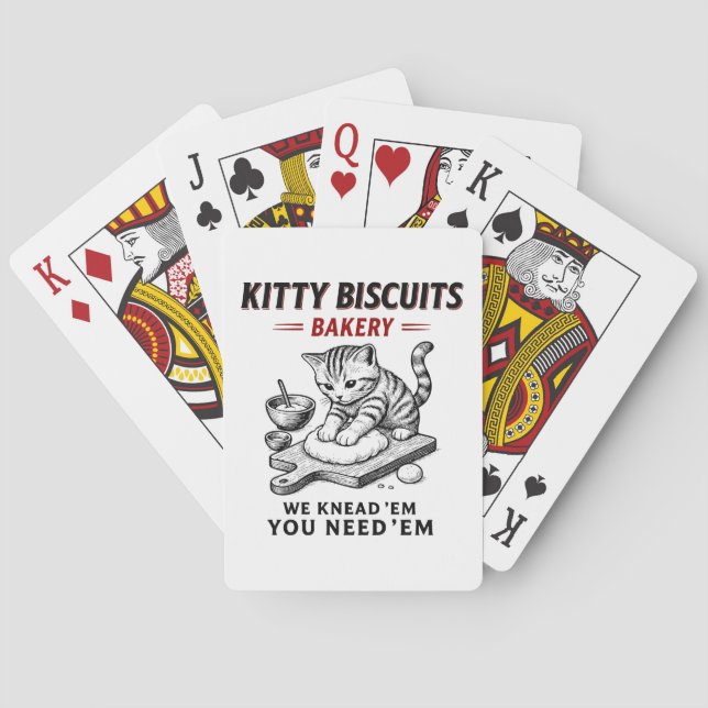 Kitty Biscuits Bakery Poker Cards (Back)