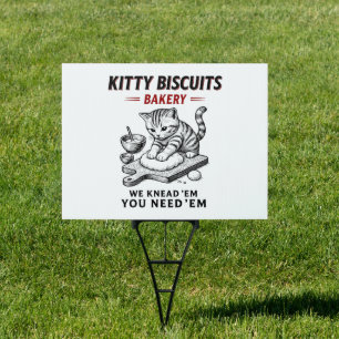 Kitty Biscuits Bakery Sign