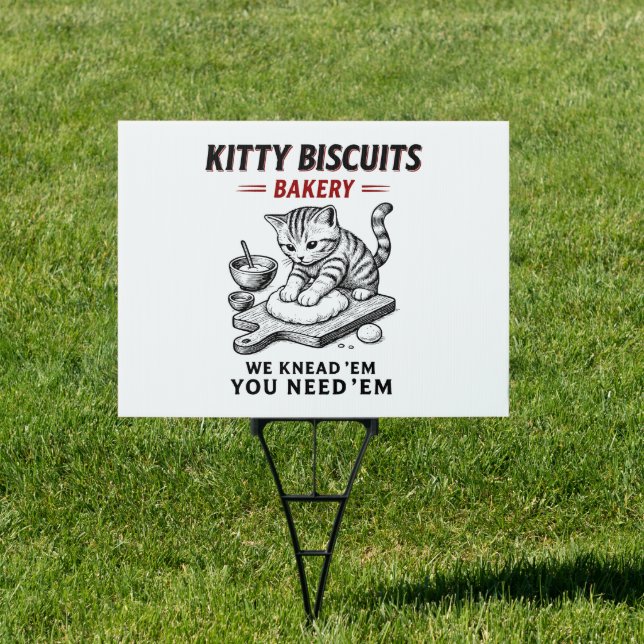Kitty Biscuits Bakery Sign (Insitu)