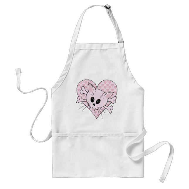 Kitty Bones Adult Apron (Front)