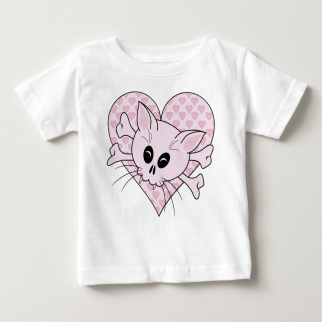 Kitty Bones Baby T-Shirt (Front)
