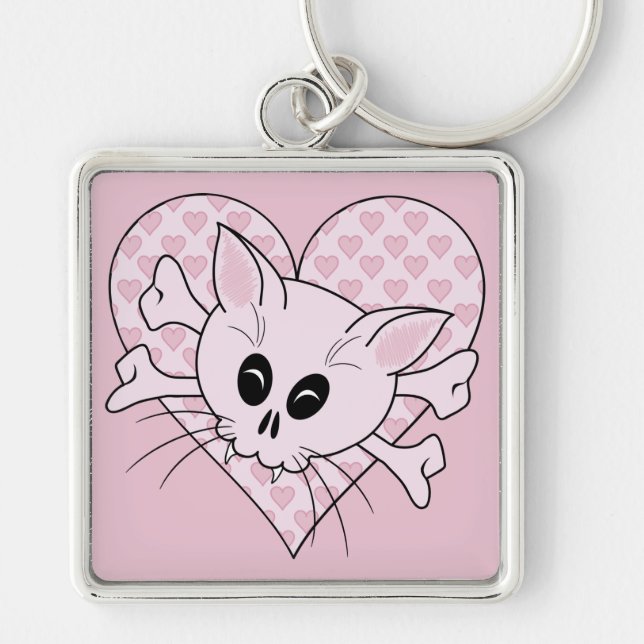Kitty Bones Keychain (Front)