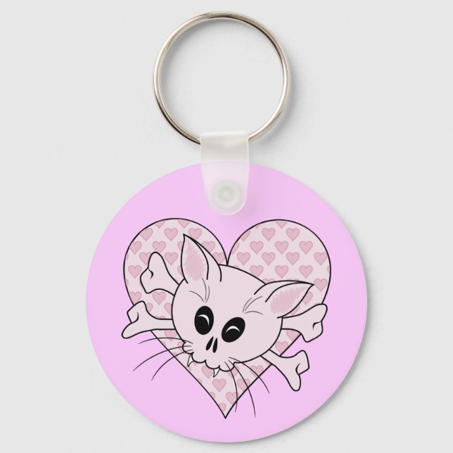 Kitty Bones Keychain (Front)