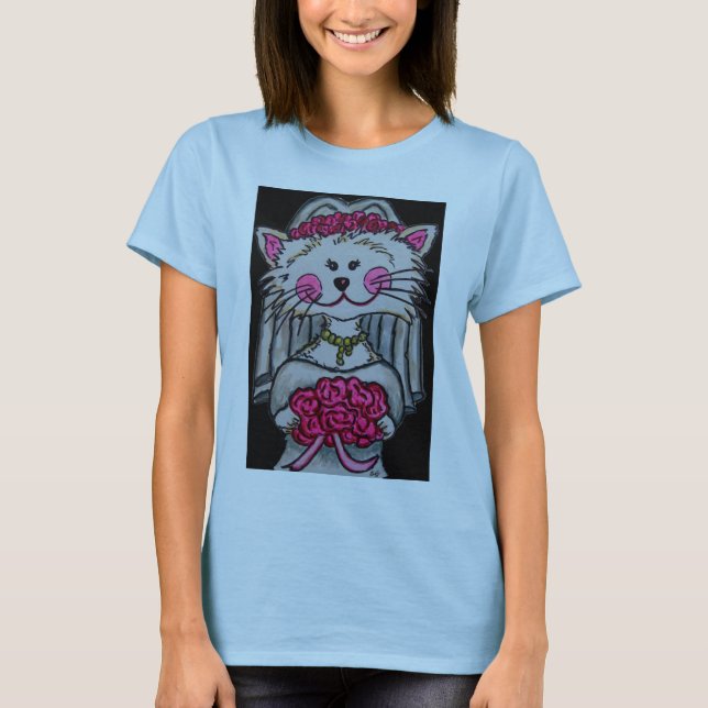 Kitty Bride To Be T-shirt (Front)
