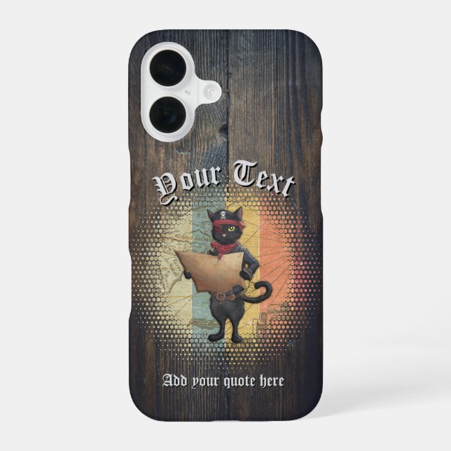 Kitty Buccaneer's Sunset Quest  Iphone Case (Back)
