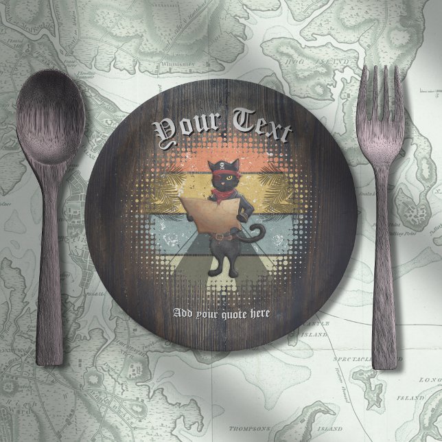 Kitty Buccaneer's Sunset Quest  Paper Plates (Kitty Buccaneer's Sunset Quest Paper Plate)