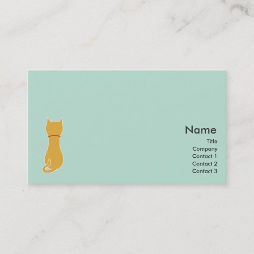 Customizable Kitty - Business Business Card Template