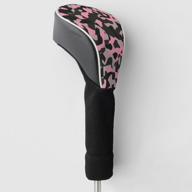 Kitty Camo Golf Head Cover (Angled)