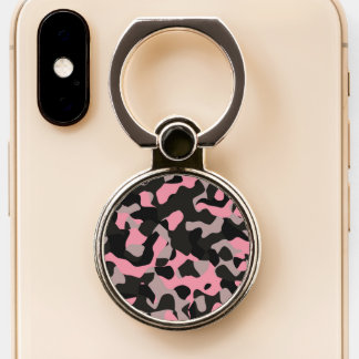 Kitty Camo Phone Ring Stand