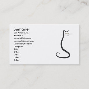 Kitty Card. Business Card