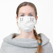 Kitty Cat Adult Cloth Face Mask (Worn)