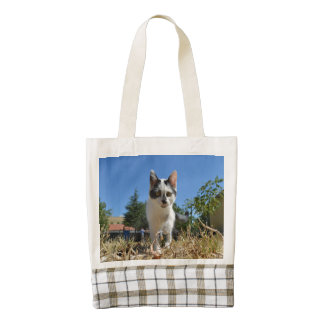 Kitty Cat Adventure Zazzle HEART Tote Bag