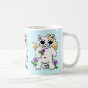 Kitty cat angel coffee mug