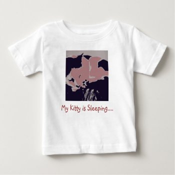 Kitty Cat Baby T-shirt by Incatneato at Zazzle
