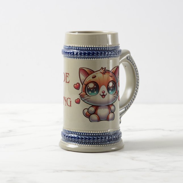 kitty,cat beer stein (Front Right)