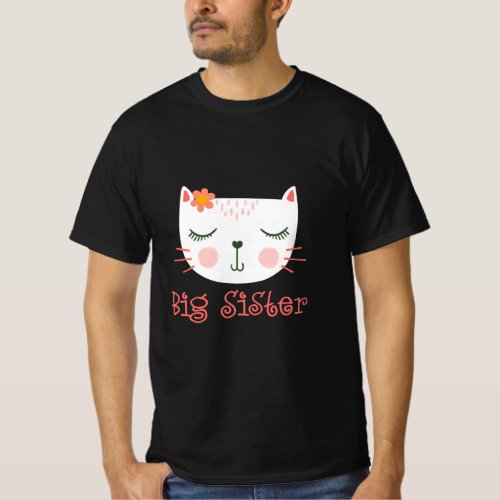 Kitty Cat Big Sister Im Going to be a Big Sister  T_Shirt